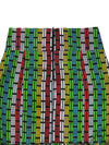 High waist african mini skirt