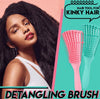 Original Detangling Brush 4c Hair Detangler Brush for Curly Hair Wet Thick Kinky Hair Adjust Hair Brush Scalp Massage Detangle mint green