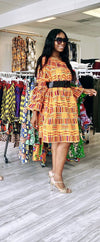 African Kente Women’s comfy Dress